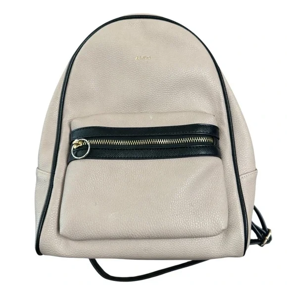 Aldo Cream / Light Pink & Black Mini Womens High End Backpack Nice